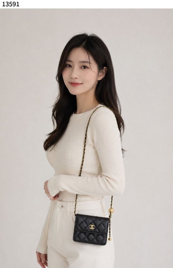 샤* 골드볼 체인 카드홀더