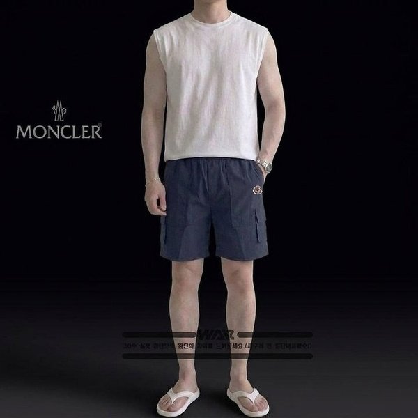 심볼패치 카고 밴딩 반바지