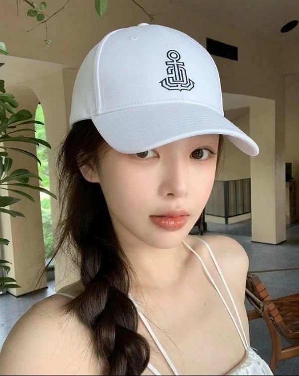셀** 워시드 앵커 자수 볼캡 ✔수입