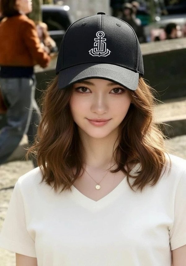 셀** 워시드 앵커 자수 볼캡 ✔수입