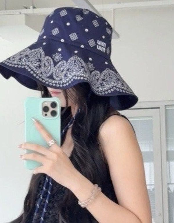 미*** 반다나 프린트 버킷햇 ✔수입
