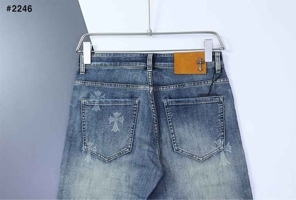 크* 크로스 패턴 데님진
