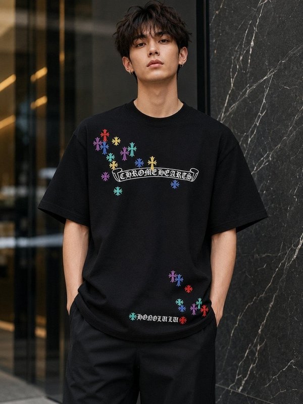 크* 컬러크로스 자수 로고