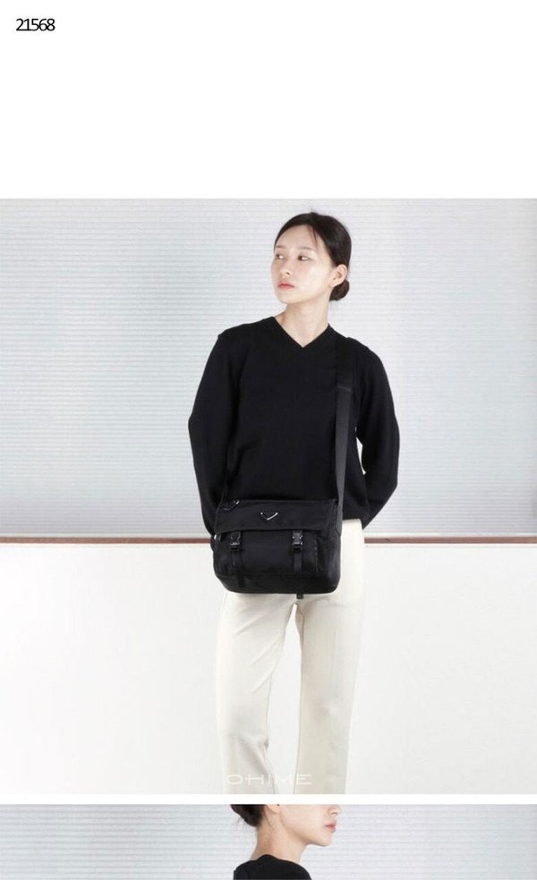 프** 테수토 나일론 메신저 백