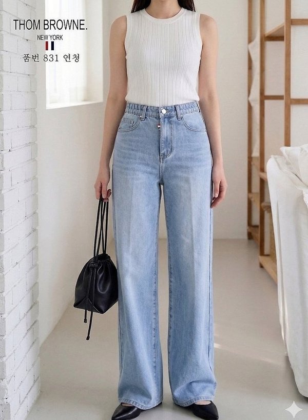 톰* 밴딩 일자와이드 (831)