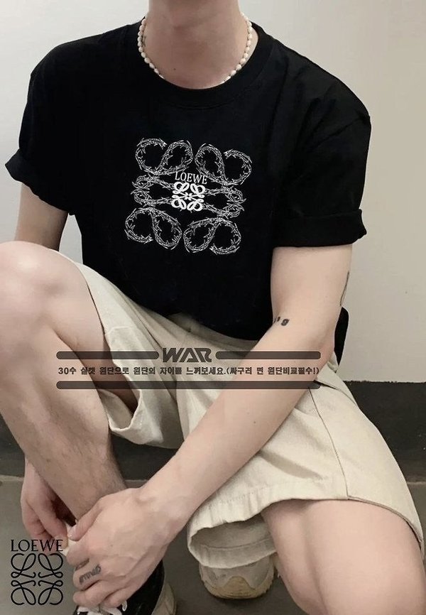 로** 가시 디자인 티셔츠