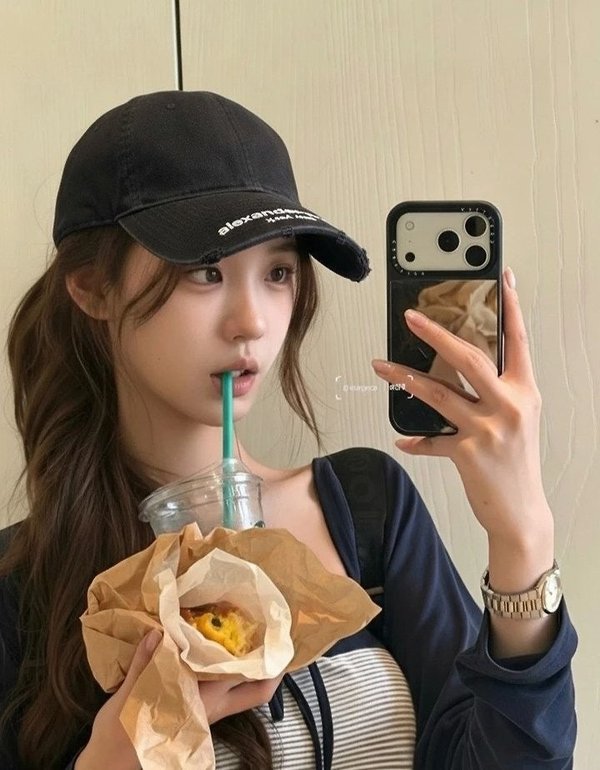 알***왕 빈티지 워싱 디스트레스드 로고 자수 볼캡