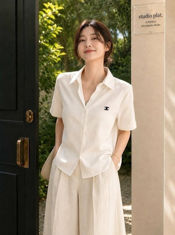 셀** 심플 베이직 셔츠
