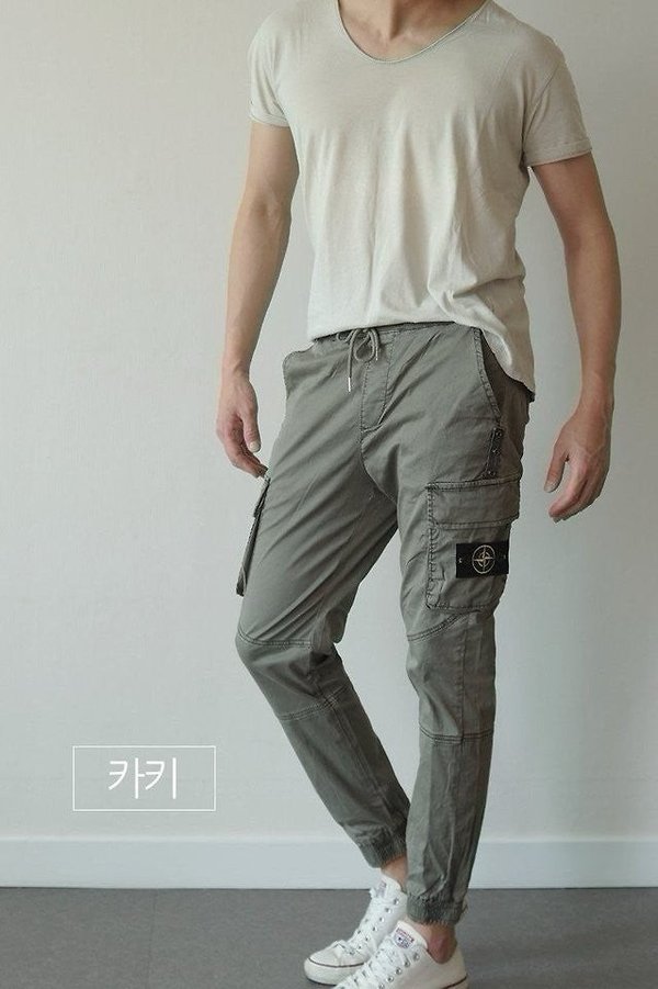 스* 머슬핏 카고팬츠