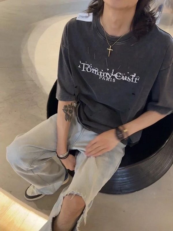 메* 마르지엘라 ×타미 콜라보 빈티지 워싱 티셔츠