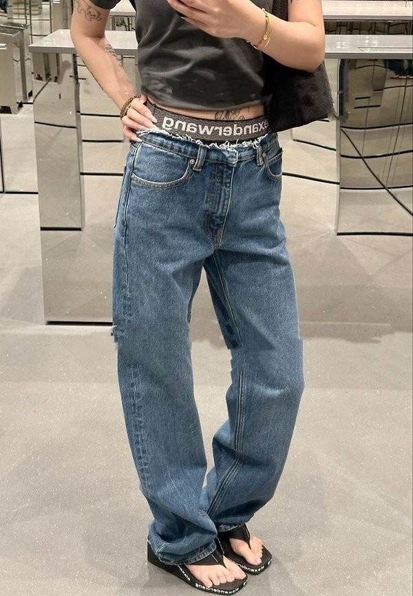 알*** 왕 인디고 Pre Styled Ez 데님팬츠 - 수입