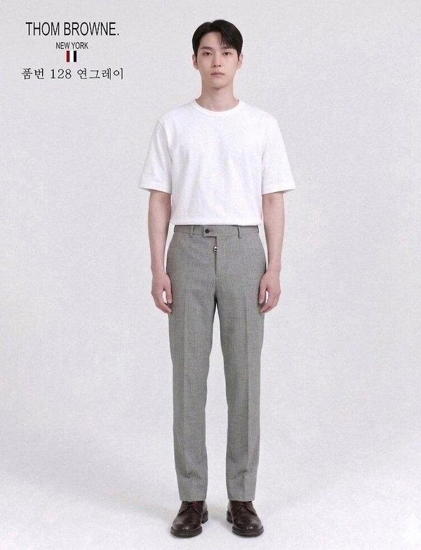 톰* 여름 린넨 슬렉스 연그레이