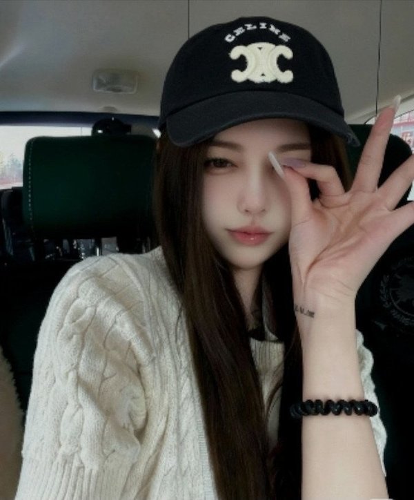 셀** 트리옹프 빈티지 개버딘 아플리케자수 볼캡✔수입