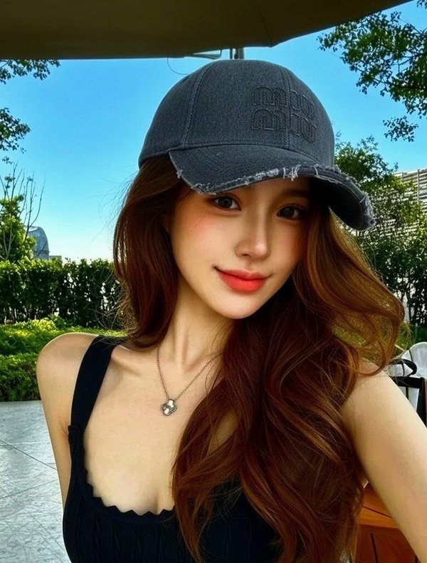 미*** 로고 빈티지 데님 베이스 볼캡 ✔수입