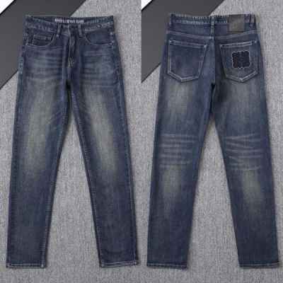 로** 아나그램 로고자수 워싱스판 데님진수입최고급