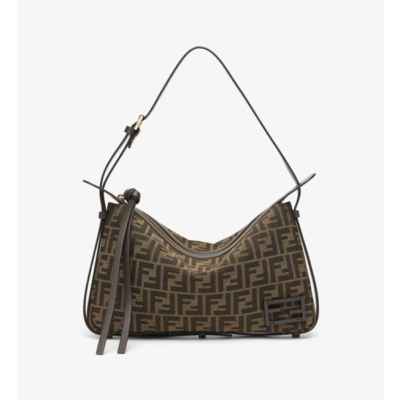 펜* 심플리 미디엄 브라운 FF 자카드 패브릭 백 8BR829AFPMF1GL7풀박스