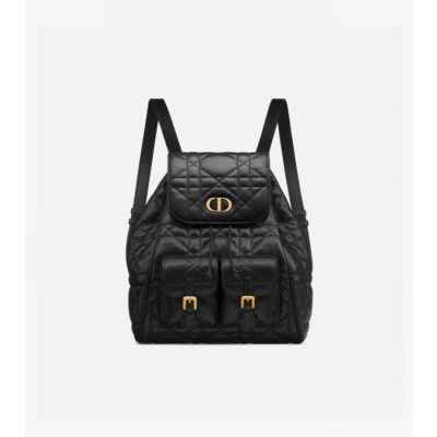 디* Caro 미디엄 백팩 블랙 매크로까나쥬 양가죽