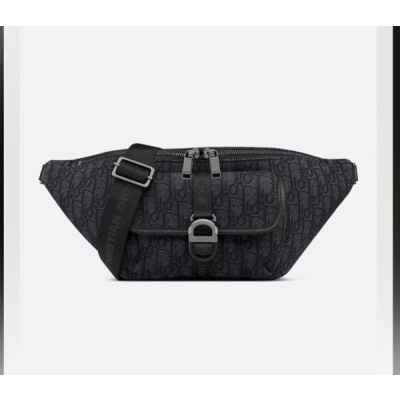 디* 8 벨트백 블랙 Di0r Oblique 자카드