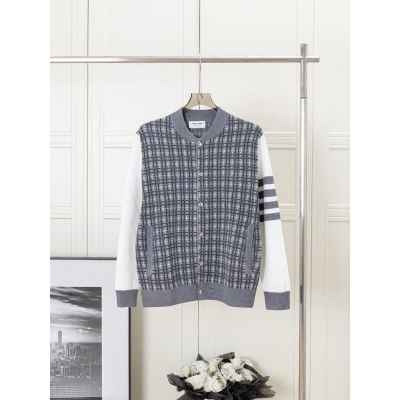 톰* 메탈버튼 체크배색 자켓