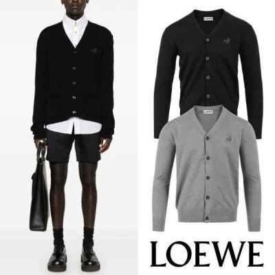 로** 신상 아나그램 자수 울 가디건 커플 착용 가능