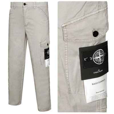 스* 코튼 개버딘 가먼트 다이드 카고 팬츠 화이트 와펜