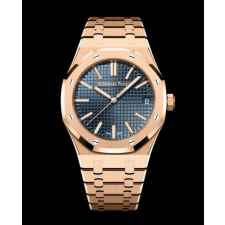 오**피게 로얄오크 블루다이얼 핑크골드 금통15510 OR