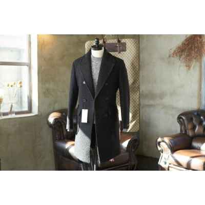 구* 카센 더블 브레스티드 코트