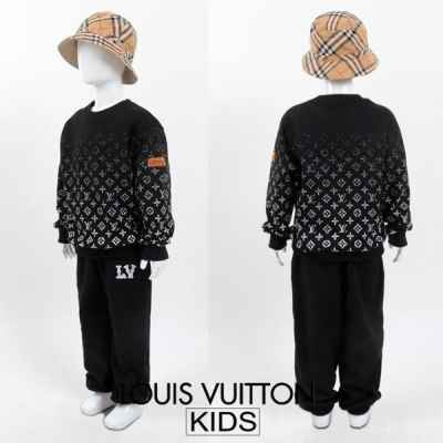 루* 그라데이션 로고 맨투맨 셋업 키즈 가을 신상