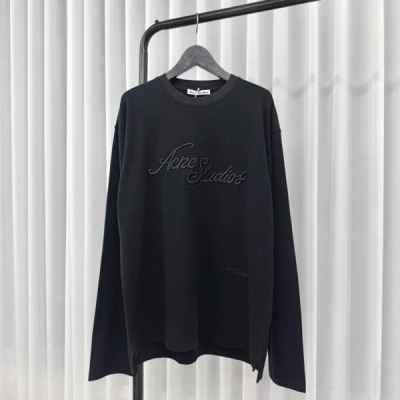 아** 스튜디오 엠보 로고 롱슬리브 티셔츠