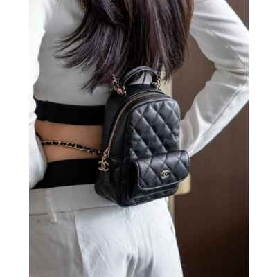 샤* 고급 24 크루즈 캐비어 탑핸들 미니 백팩