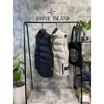 스* 포인트지퍼 크링클 패딩조끼