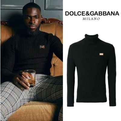 돌* 골드 플레이트 골지 터틀넥