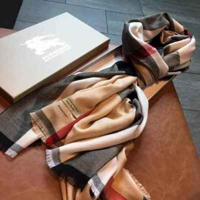 버** 체크 빅로고 캐시미어 머플러 (남녀공용)