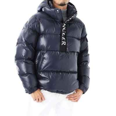 모리 로고 포포버 후드 다운 재킷