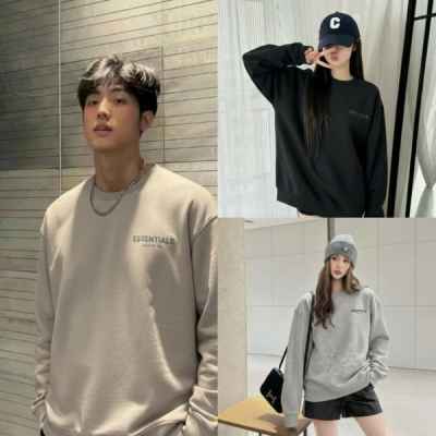 피**** 에센셜 스트레치리모 코튼 맨투맨 수입풀(남녀공용)