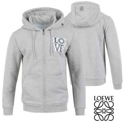 로** 이중자수 후드집업