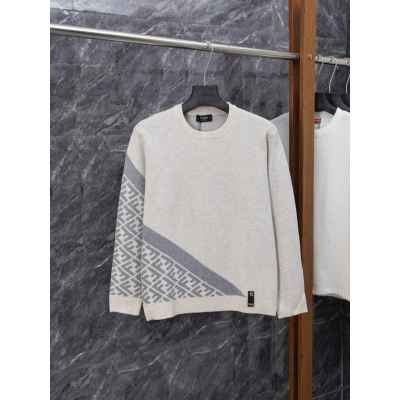 펜* FF로고 사선 울 니트