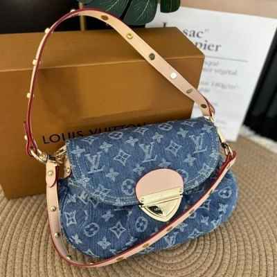 루* 데님 선셋 숄더백