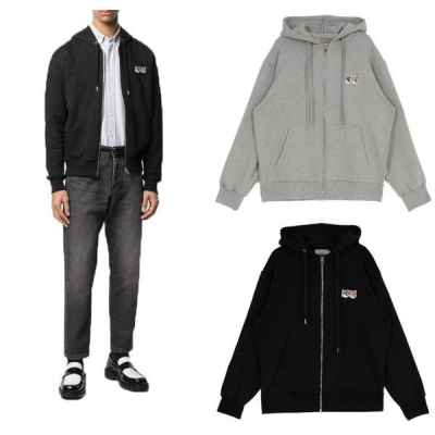 메* 키츠네 더블패치 후드집업 2색상