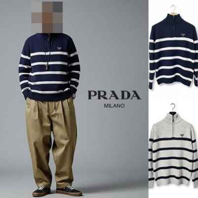 프** 울 단가라 반집업 니트