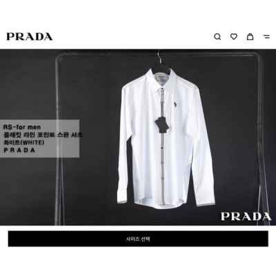 프** 플레킷 라인 포인트 스판 셔츠