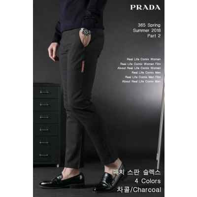 프** 패치 스판 슬랙스