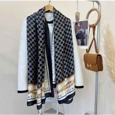 셀** 헤리티지 체인 실크 스카프