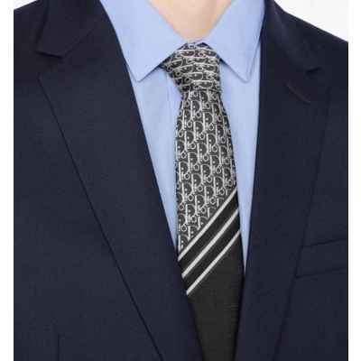 디* 오블리크 스트라이프 넥타이