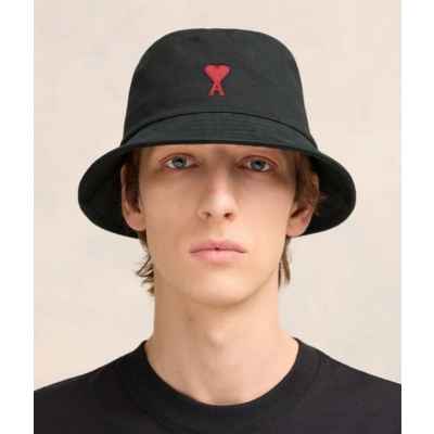 아* A 하트자수 버킷햇