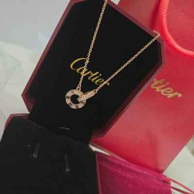 까*** LOVE 네크리스 (로즈골드)