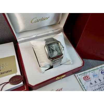 까*** 산토스 드 워치 블랙다이얼 40mm