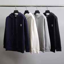 꼼* 화이트와펜 코튼 후드티