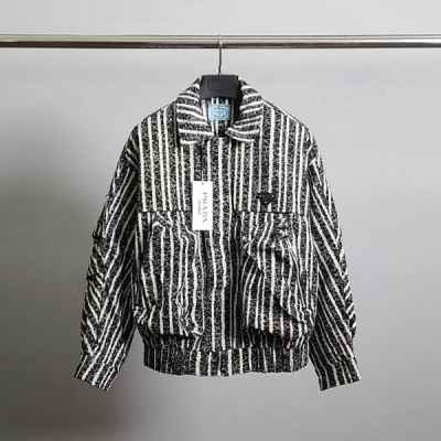 프** 구스다운 로고와펜 지브라 패딩 점퍼