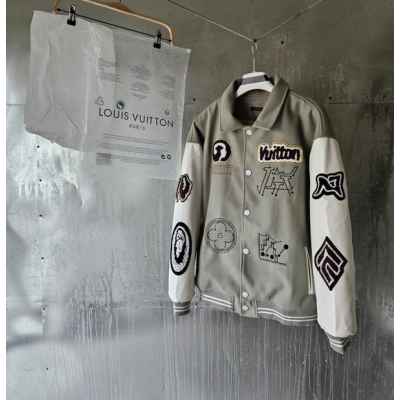 루* 바시티 패치 블루종 자켓